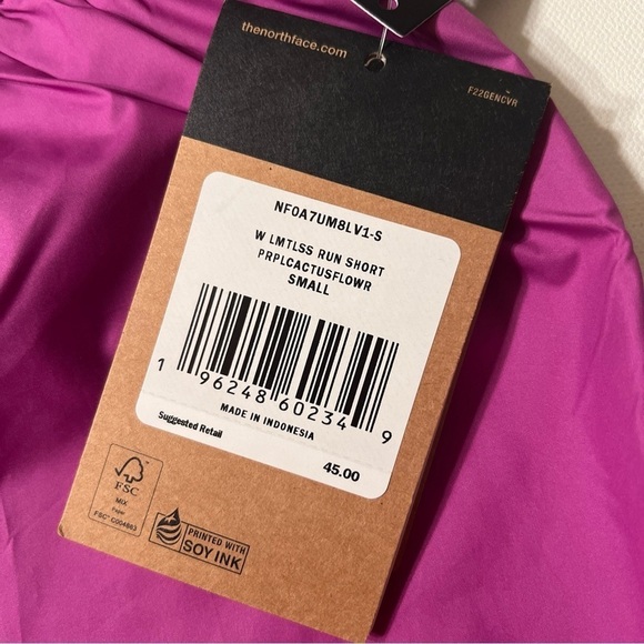 The North Face Womens Size Large 3” Running Shorts Cactus Flower $45 (A5) - Picture 3 of 8